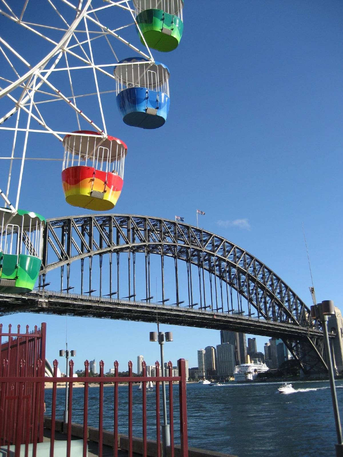 harbour bridge view from luna park harbour bridge view from luna park