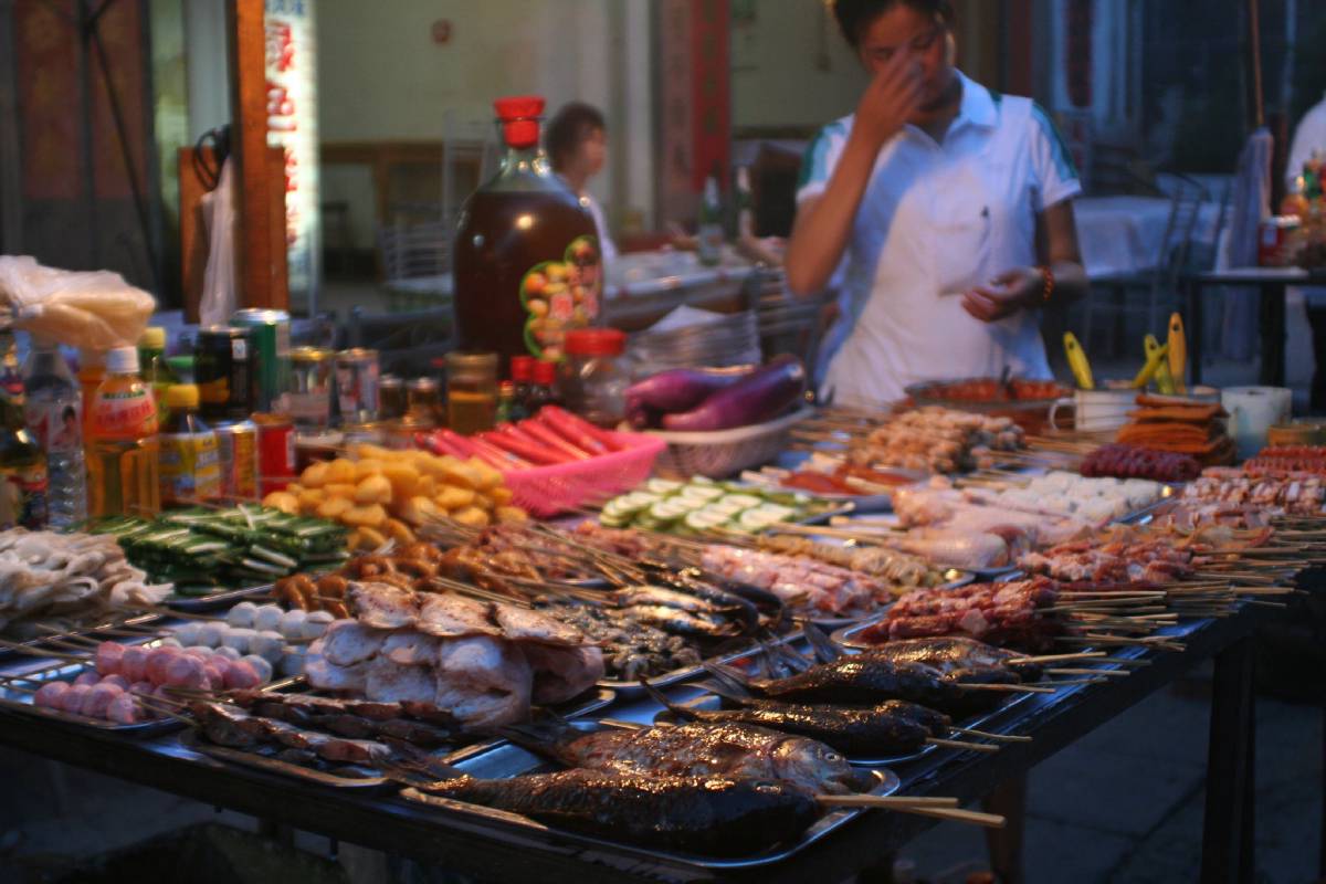 selection of fried animals tofu selection of fried animals tofu