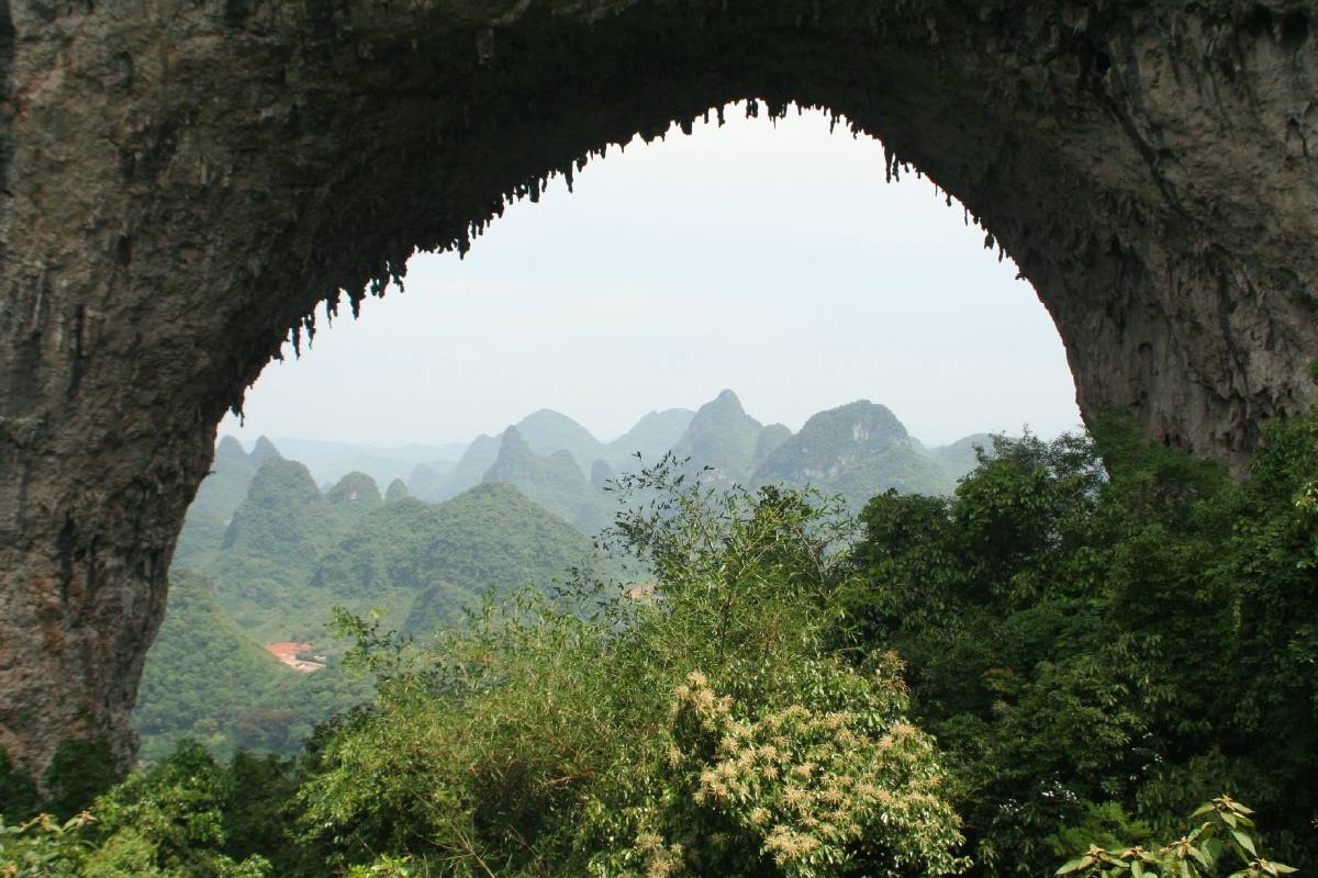 moon hill yangshou countryside moon hill yangshou countryside