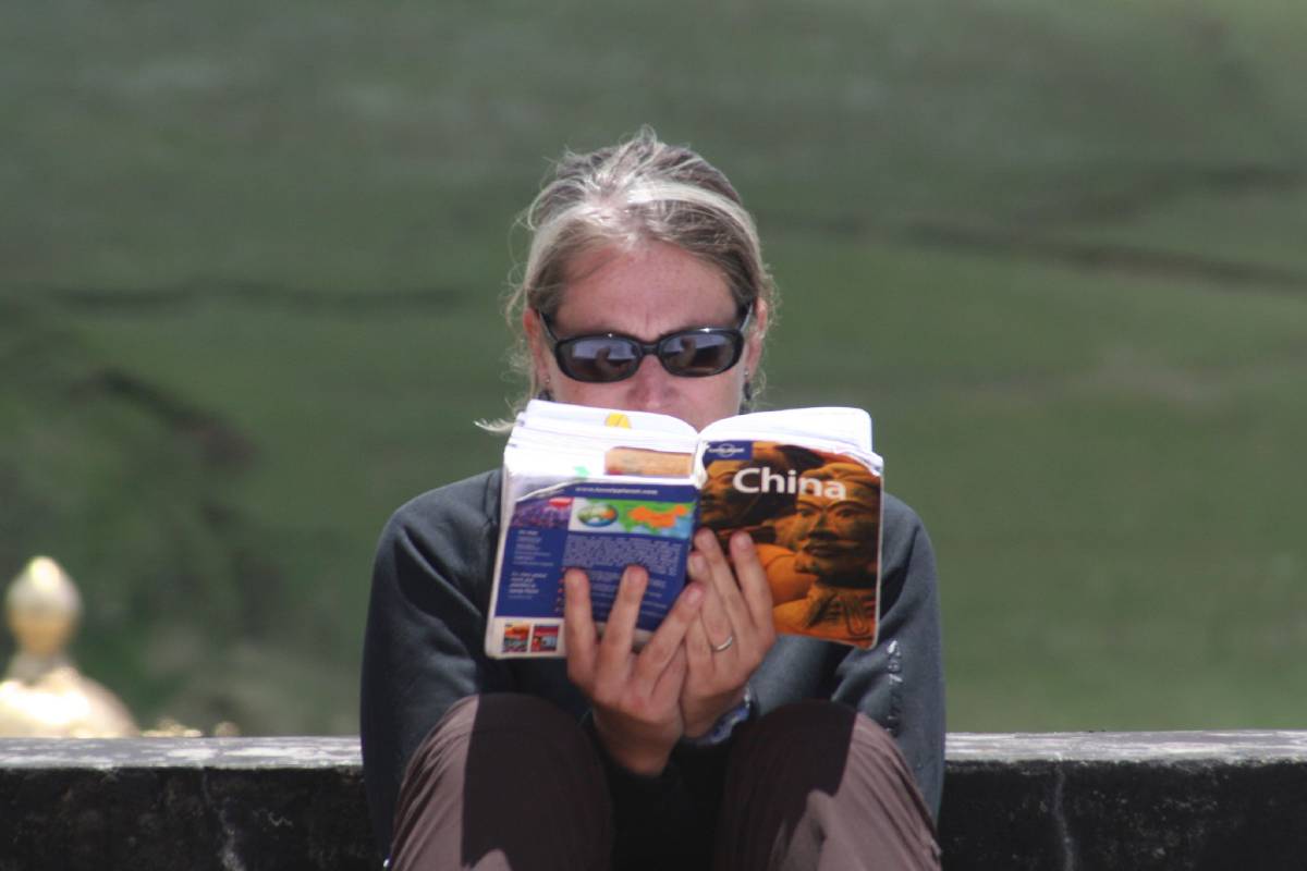 reading up at litang monastery reading up at litang monastery