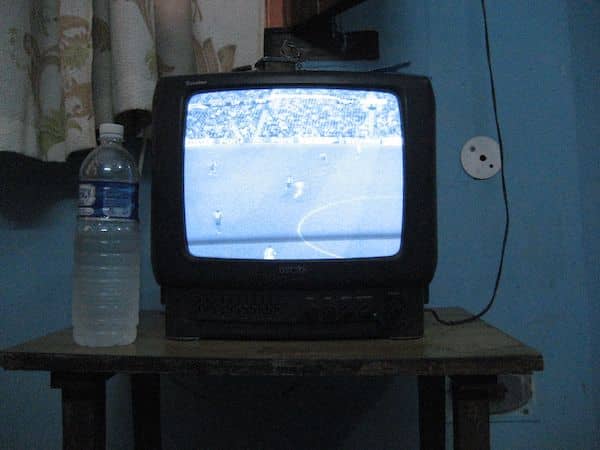 Satellite TV, On a Black and White TV