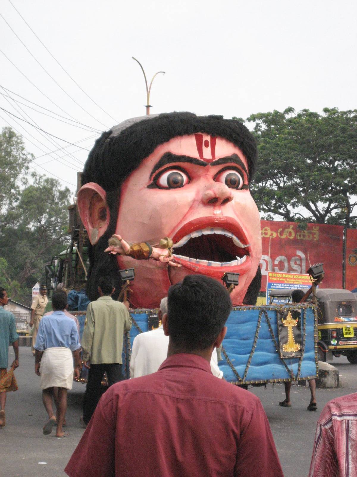 frightening hindu float frightening hindu float